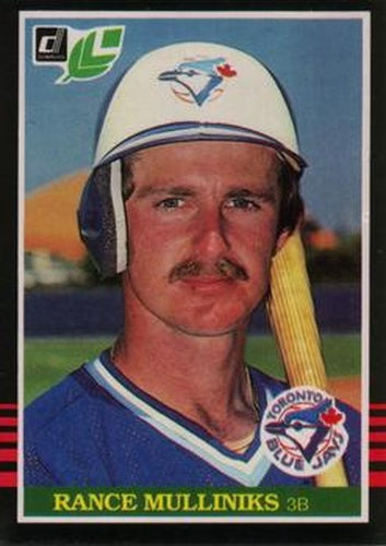#153 Rance Mulliniks - Toronto Blue Jays - 1985 Leaf Baseball