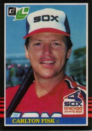 #155 Carlton Fisk - Chicago White Sox - 1985 Leaf Baseball