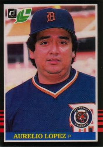 #160 Aurelio Lopez - Detroit Tigers - 1985 Leaf Baseball