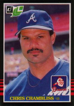 #168 Chris Chambliss - Atlanta Braves - 1985 Leaf Baseball
