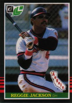 #170 Reggie Jackson - California Angels - 1985 Leaf Baseball