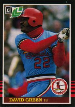 #191 David Green - St. Louis Cardinals - 1985 Leaf Baseball