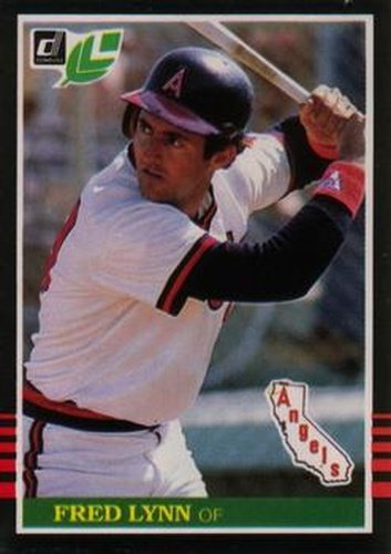 #198 Fred Lynn - California Angels - 1985 Leaf Baseball