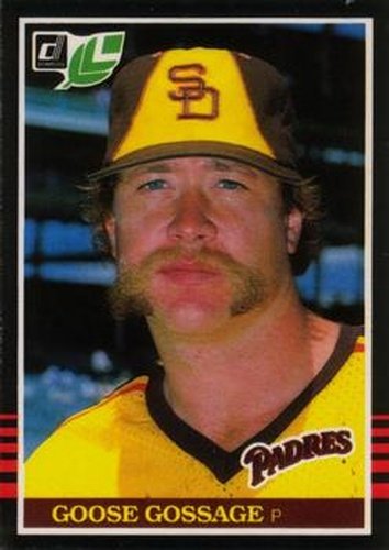 #204 Rich Gossage - San Diego Padres - 1985 Leaf Baseball