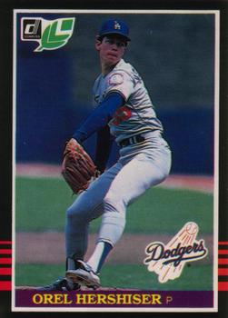 #38 Orel Hershiser - Los Angeles Dodgers - 1985 Leaf Baseball