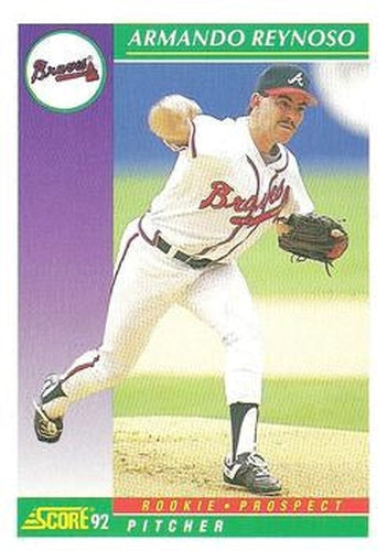 #877 Armando Reynoso - Atlanta Braves - 1992 Score Baseball