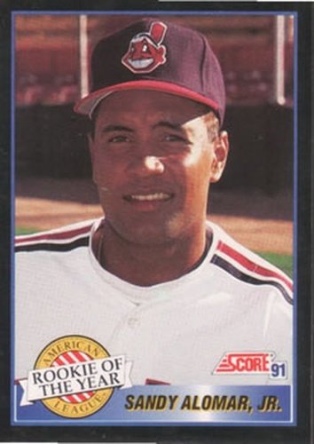 #879 Sandy Alomar Jr. - Cleveland Indians - 1991 Score Baseball