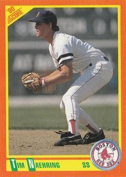 #87T Tim Naehring - Boston Red Sox - 1990 Score Rookie & Traded Baseball