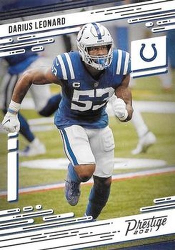 #87 Darius Leonard - Indianapolis Colts - 2021 Panini Prestige Football