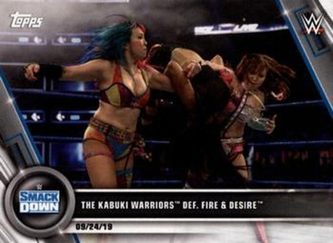 #87 The Kabuki Warriors def. Fire & Desire - 2020 Topps WWE Women's Division Wrestling