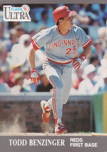 #87 Todd Benzinger - Cincinnati Reds - 1991 Ultra Baseball