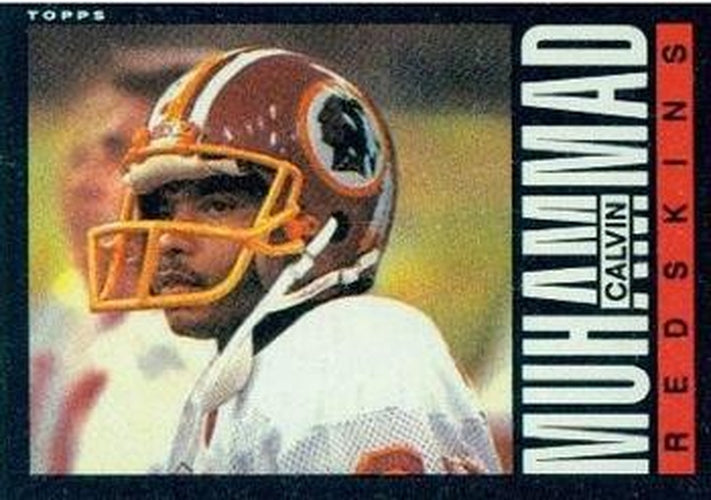 #187 Calvin Muhammad - Washington Redskins - 1985 Topps Football