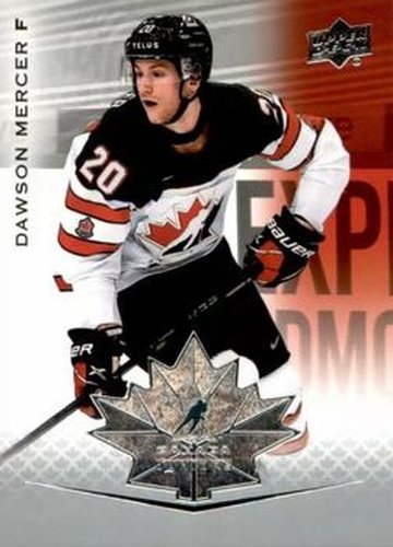#87 Dawson Mercer - Canada - 2021-22 Upper Deck Team Canada Juniors Hockey
