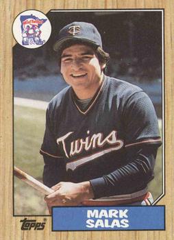 #87 Mark Salas - Minnesota Twins - 1987 Topps Baseball