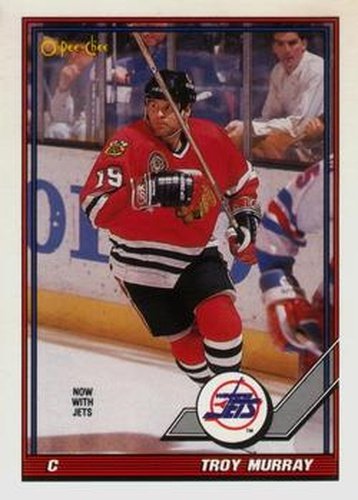 #87 Troy Murray - Winnipeg Jets - 1991-92 O-Pee-Chee Hockey