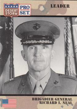 #87 Brigadier General Richard L. Neal - Director, - 1991 Pro Set Desert Storm