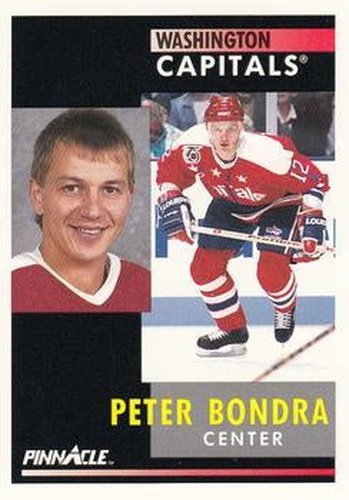 #87 Peter Bondra - Washington Capitals - 1991-92 Pinnacle Hockey