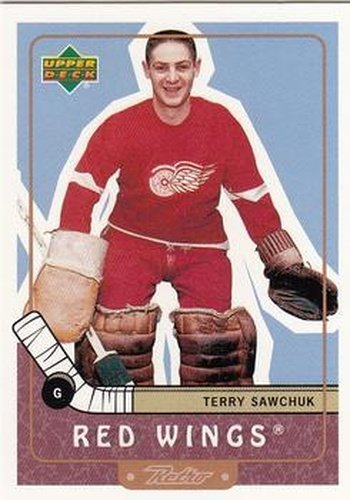 #87 Terry Sawchuk - Detroit Red Wings - 1999-00 Upper Deck Retro Hockey
