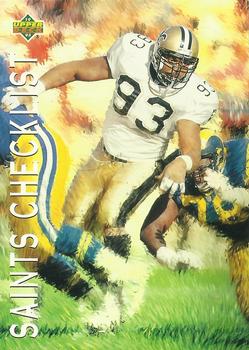 #87 Saints Checklist - New Orleans Saints - 1993 Upper Deck Football
