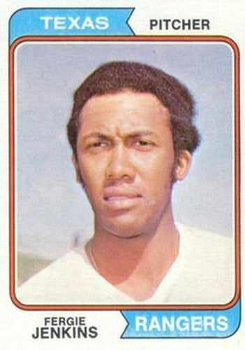 #87 Fergie Jenkins - Texas Rangers - 1974 Topps Baseball