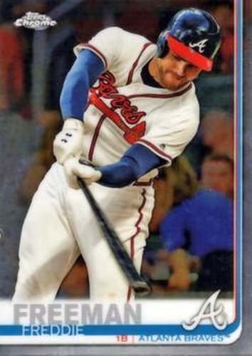 #87 Freddie Freeman - Atlanta Braves - 2019 Topps Chrome Baseball