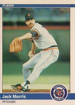 #87 Jack Morris - Detroit Tigers - 1984 Fleer Baseball
