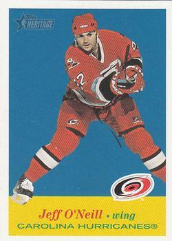 #87 Jeff O'Neill - Carolina Hurricanes - 2001-02 Topps Heritage Hockey