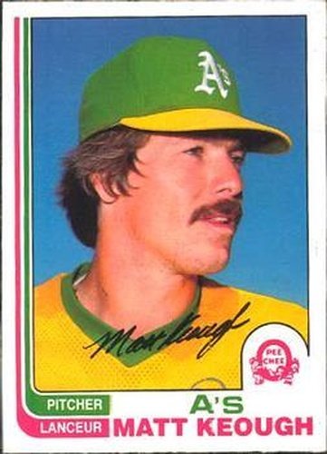 #87 Matt Keough - Oakland Athletics - 1982 O-Pee-Chee Baseball