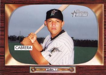 #87 Miguel Cabrera - Florida Marlins - 2004 Bowman Heritage Baseball