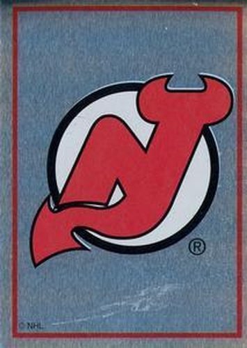 #87 New Jersey Devils Logo - New Jersey Devils - 1995-96 Panini Hockey Stickers