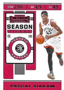 #87 Pascal Siakam - Toronto Raptors - 2019-20 Panini Contenders Basketball