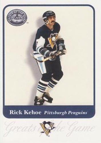 #87 Rick Kehoe - Pittsburgh Penguins - 2001-02 Fleer Greats of the Game Hockey
