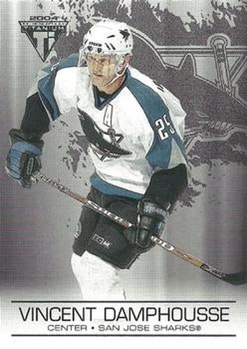 #87 Vincent Damphousse - San Jose Sharks - 2003-04 Pacific Private Stock Titanium Hockey