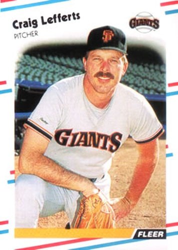#87 Craig Lefferts - San Francisco Giants - 1988 Fleer Baseball