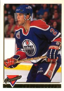 #87 Chris Joseph - Edmonton Oilers - 1993-94 O-Pee-Chee Premier Hockey - Gold