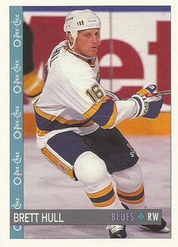 #87 Brett Hull - St. Louis Blues - 1992-93 O-Pee-Chee Hockey