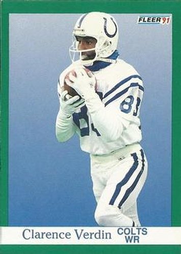 #87 Clarence Verdin - Indianapolis Colts - 1991 Fleer Football