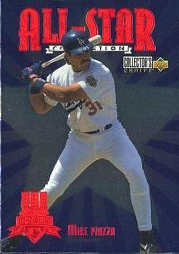 #26 Mike Piazza - Los Angeles Dodgers - 1997 Collector's Choice Baseball - All-Star Connection
