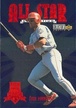 #8 Ivan Rodriguez - Texas Rangers - 1997 Collector's Choice Baseball - All-Star Connection