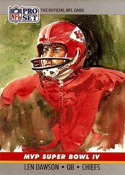 #4 Len Dawson - Kansas City Chiefs - 1990 Pro Set Football - Super Bowl MVP's