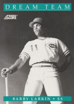 #888 Barry Larkin - Cincinnati Reds - 1991 Score Baseball