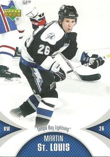 #88 Martin St. Louis - Tampa Bay Lightning - 2006-07 Upper Deck Mini Jersey Hockey