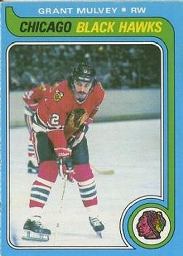 #88 Grant Mulvey - Chicago Blackhawks - 1979-80 O-Pee-Chee Hockey