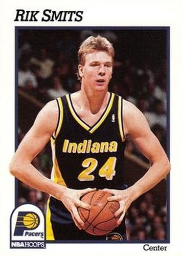 #88 Rik Smits - Indiana Pacers - 1991-92 Hoops Basketball