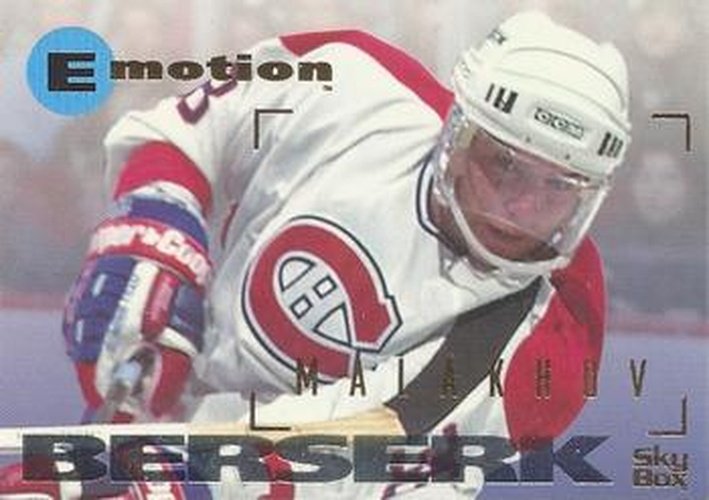 #88 Vladimir Malakhov - Montreal Canadiens - 1995-96 SkyBox E-Motion Hockey