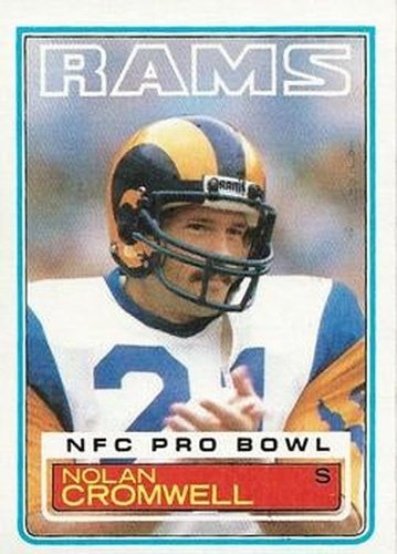 #88 Nolan Cromwell - Los Angeles Rams - 1983 Topps Football