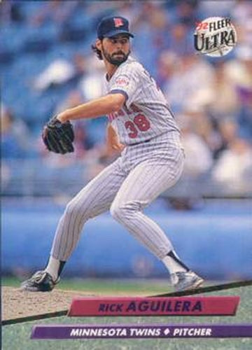 #88 Rick Aguilera - Minnesota Twins - 1992 Ultra Baseball