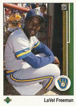 #788 LaVel Freeman - Milwaukee Brewers - 1989 Upper Deck Baseball