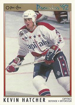#88 Kevin Hatcher - Washington Capitals - 1991-92 O-Pee-Chee Premier Hockey