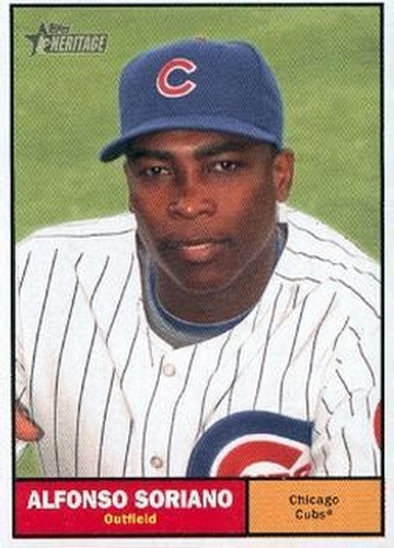 #88 Alfonso Soriano - Chicago Cubs - 2010 Topps Heritage Baseball